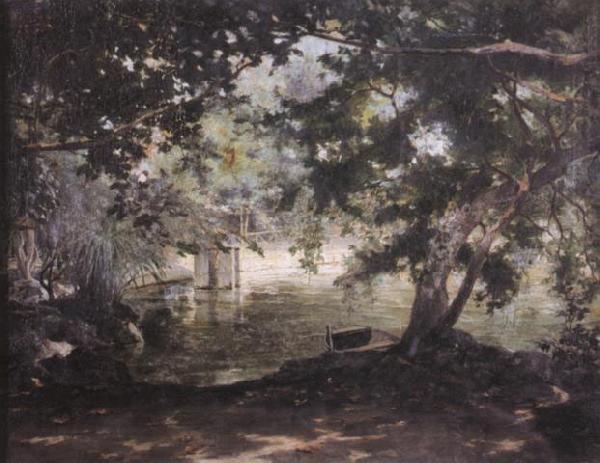 unknow artist A remembrance of the Villa Borghese, oil painting picture